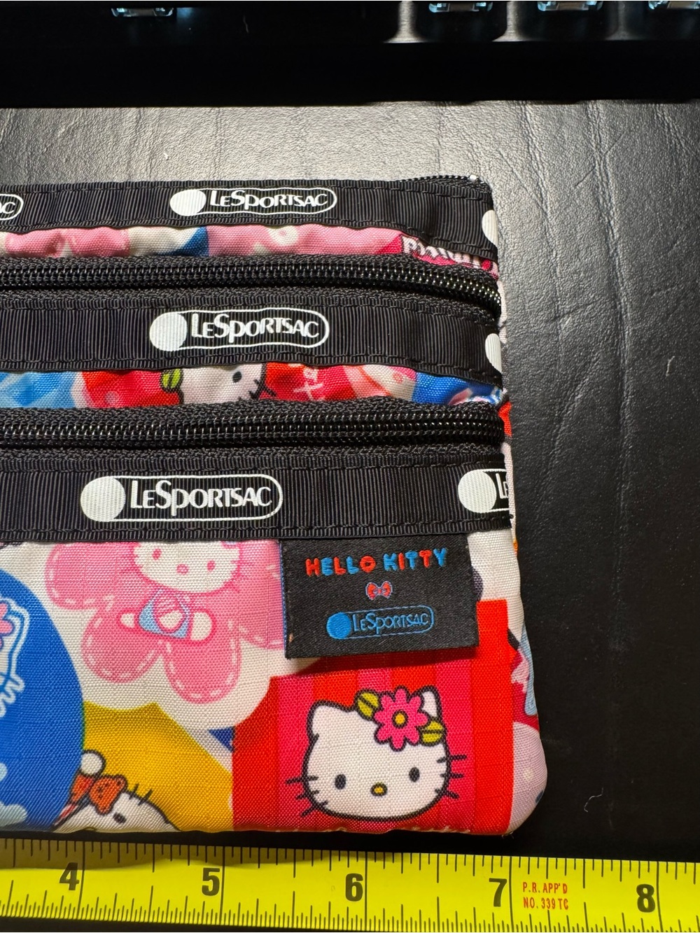 LeSportsac x Hello Kitty Multi-Color Triple Zip Pouch - Picture 2 of 4
